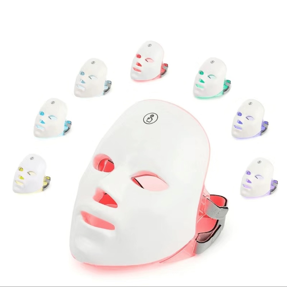 7 Color Light Facial Mask, Touch Screen Skin Care Device Portable Multi-Function